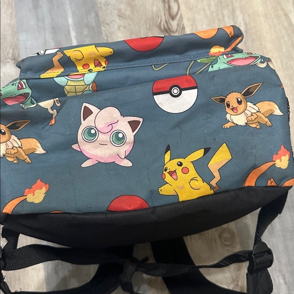 Pokemon Blue Character Pattern Backpack - Picture 6 of 6
